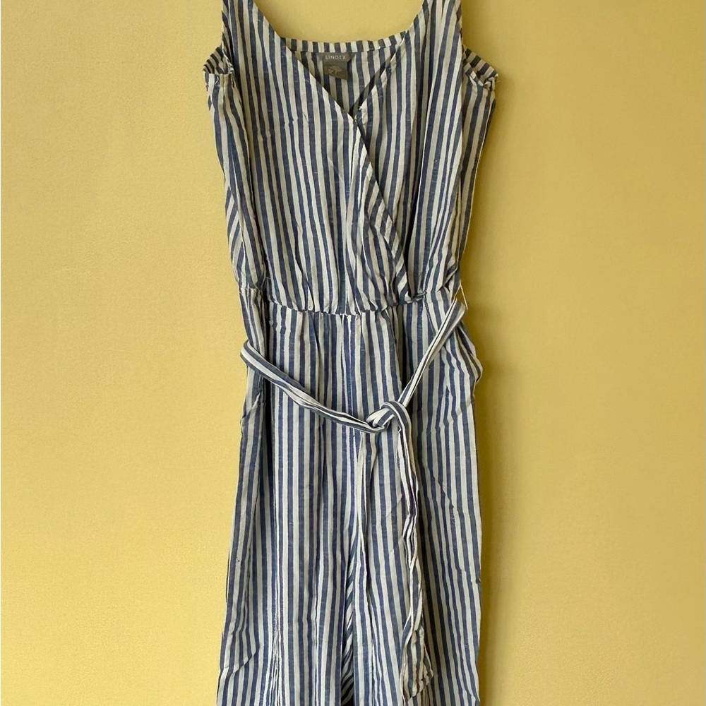 Striped Blue and White Jumpsuit EUR/UK Size Small